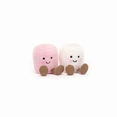 Jellycat Pink and White Marshmallows UK | 57196HNSL